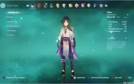 (BR)  🔴 CONTA GENSHIN ⭐AR 55⭐  Diluc (C1), Xiao, Venti