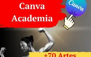 Pack Canva para Academia: +70 Artes Editáveis