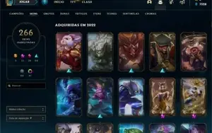 Conta Diamante 2 atualmente 250+ skins, emote qiyana chall