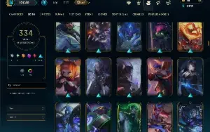 Esmeralda 3 com TODOS os champs e 334 Skins ( JG / TOP )