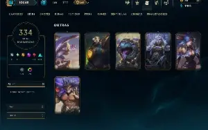 Esmeralda 3 com TODOS os champs e 334 Skins ( JG / TOP )
