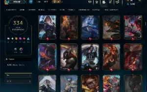 Esmeralda 3 com TODOS os champs e 334 Skins ( JG / TOP )