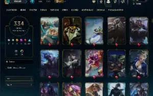 Esmeralda 3 com TODOS os champs e 334 Skins ( JG / TOP )