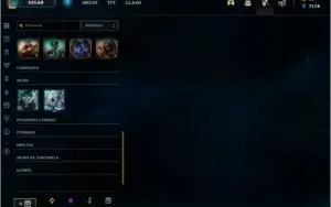 Todos os campeões e 155 skins.