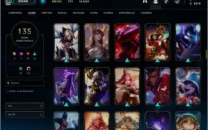 Todos os campeões e 155 skins.