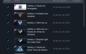 Conta Destiny 2 com quase todos os itens + conta Steam