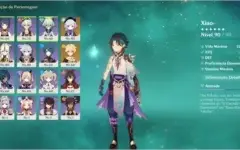 Conta AR 51 Xiao Diluc e Qiqi + Túmulo do Lobo