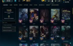 Prata 2 com 70 Champs e 8 Skins