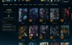 Prata 2 com 70 Champs e 8 Skins