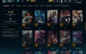 Prata 2 com 70 Champs e 8 Skins