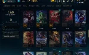 Prata 2 com 70 Champs e 8 Skins
