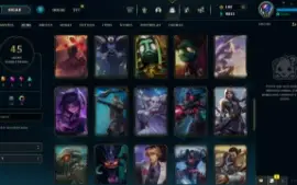 ⭐Conta LOL LVL 154 | 91 Campeões| 45 Skins |Diamante 3| 2012