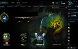 Conta smurf diamante 5, 75% de winrate