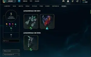 Conta Platina 4 com 100 Champs e 77 Skins + 1 Fragmento