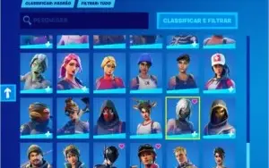 Conta de fortnite com varias skins e salve o mundo