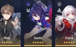 Seele + Clara + Welt + Arma do Welt - Honkai Star Rail