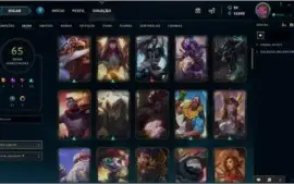 Conta lol ouro II com 65 Skins