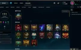Conta lol ouro II com 65 Skins