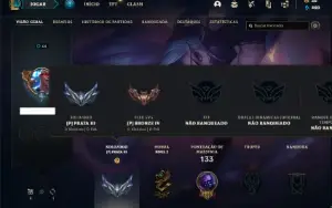 Conta prata 3 com 90 Champs e 168 Skins + 1200 RP