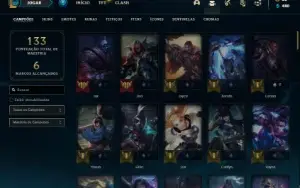 Conta prata 3 com 90 Champs e 168 Skins + 1200 RP