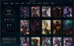 Conta Lv 304, 121 Skin Habilitadas Único Dono
