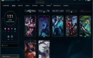Conta Lv 304, 121 Skin Habilitadas Único Dono