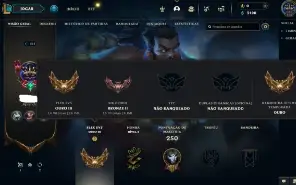 Bronze 2 com 125 Champs e 131 Skins + 1350 RP