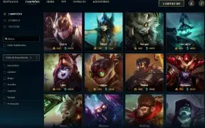Bronze 2 com 125 Champs e 131 Skins + 1350 RP