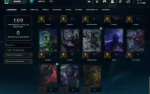 Prata 4 com 43 Champs e 15 Skins + 6 Espolios