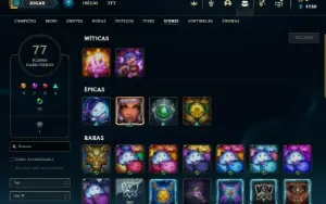 Prata 4 com 43 Champs e 15 Skins + 6 Espolios
