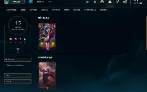 Prata 4 com 43 Champs e 15 Skins + 6 Espolios