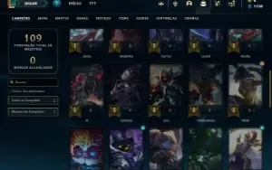 Prata 4 com 43 Champs e 15 Skins + 6 Espolios