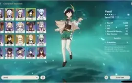 AR 51 Razor C6, Tumulo, Venti, Qiqi, Mona, Jean, Zhong Li e+