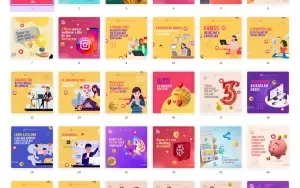 Pack Canva Marketing Digital Vol 6 - 41 Artes Editáveis