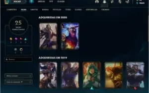 Conta LOL LvL 136 Sem Elo várias skins 81 champs
