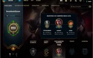 Conta LOL LvL 136 Sem Elo várias skins 81 champs