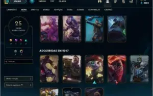 Conta LOL LvL 136 Sem Elo várias skins 81 champs