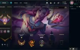 Conta LOL com 180 skins + brinde conta valorant com skins.