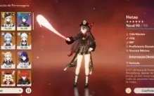 Conta Genshin Hutao C1, Homa, 17 5*, 6 Armas 5* E Mais