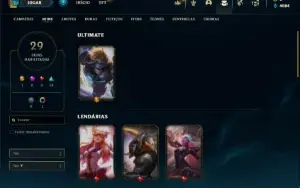 Prata 3 com 70 Champs e 29 Skins + 2 Fragmentos