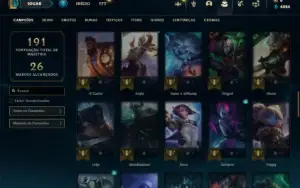 Prata 3 com 70 Champs e 29 Skins + 2 Fragmentos