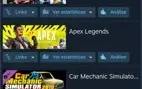 Vendo conta steam com 34 Jogos, mais de 500 reais em jogos