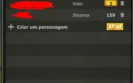 Cra 200 com itens raros (Escudo twitch/facebook etc)