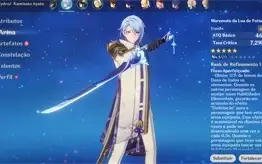 AYATO, ARMA DELE, VENTI, RAIDEN, XIAO, ZONGHLI + 5 ESTRELAS