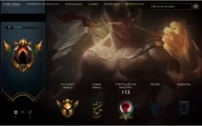 Conta league of legends com otimo mmr e varias skins