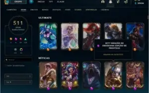 Conta de League of Lengens Diamante IV