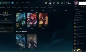 CONTA DIAMANTE 4 COM QUASE TODOS CHAMP E 206 SKINS !