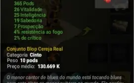 CONJUNTO BLOP CEREJA REAL - SERV: CROCABULIA