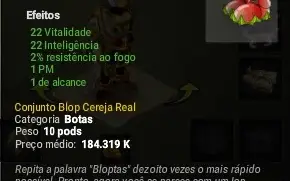 CONJUNTO BLOP CEREJA REAL - SERV: CROCABULIA