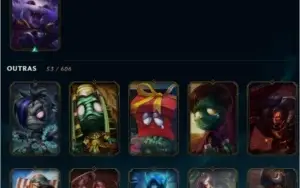 CONTA DE LEAGUE OF LEGENDS LEVEL 69 - 106 CAMPEÕES GOLD V